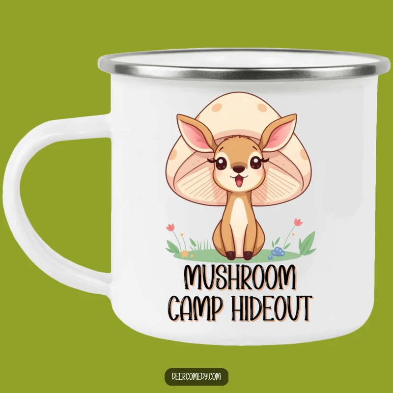 Funny Deer Mushroom Camping Mug: Forest Whispers and Warm Drinks