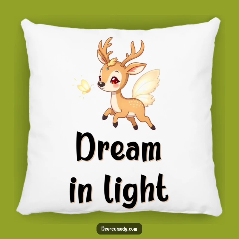 Funny Deer & Light Butterfly Pillow: Add Whimsy and Comfort to Your Space