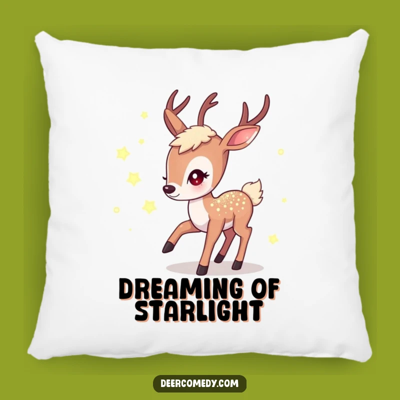 Funny Kawaii Deer Firefly Pillow: Shimmering Night Dream Pillow, Adorable Funny Gift