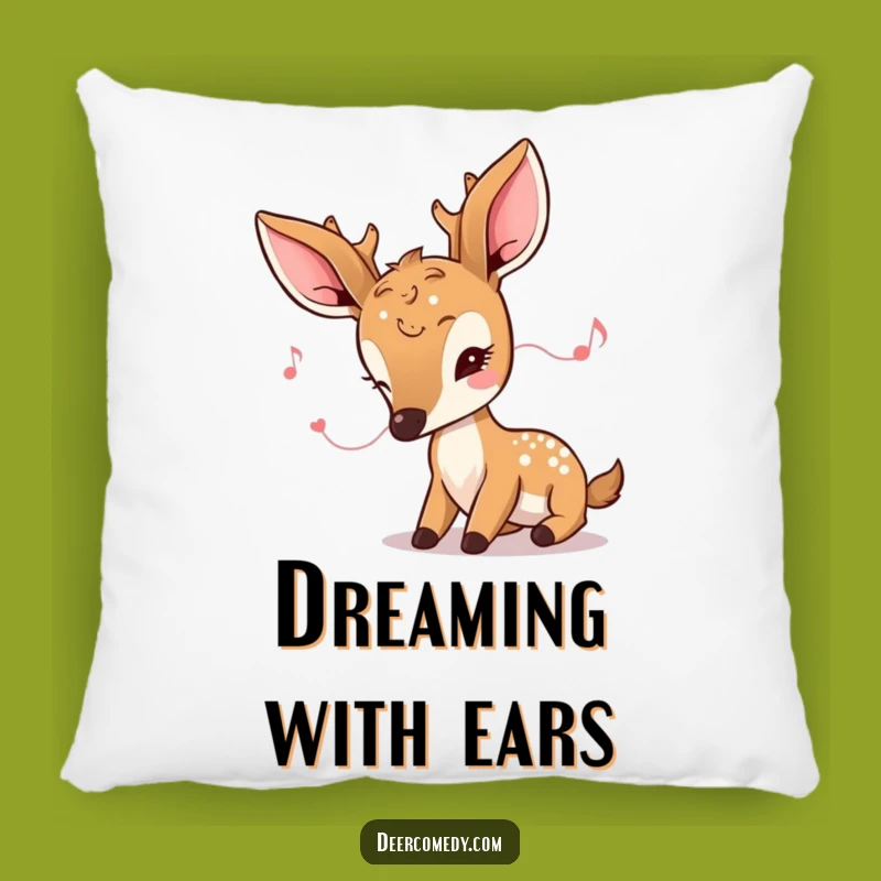 Funny Kawaii Deer Pillow: Cozy Up and Listen to Sweet Melodies