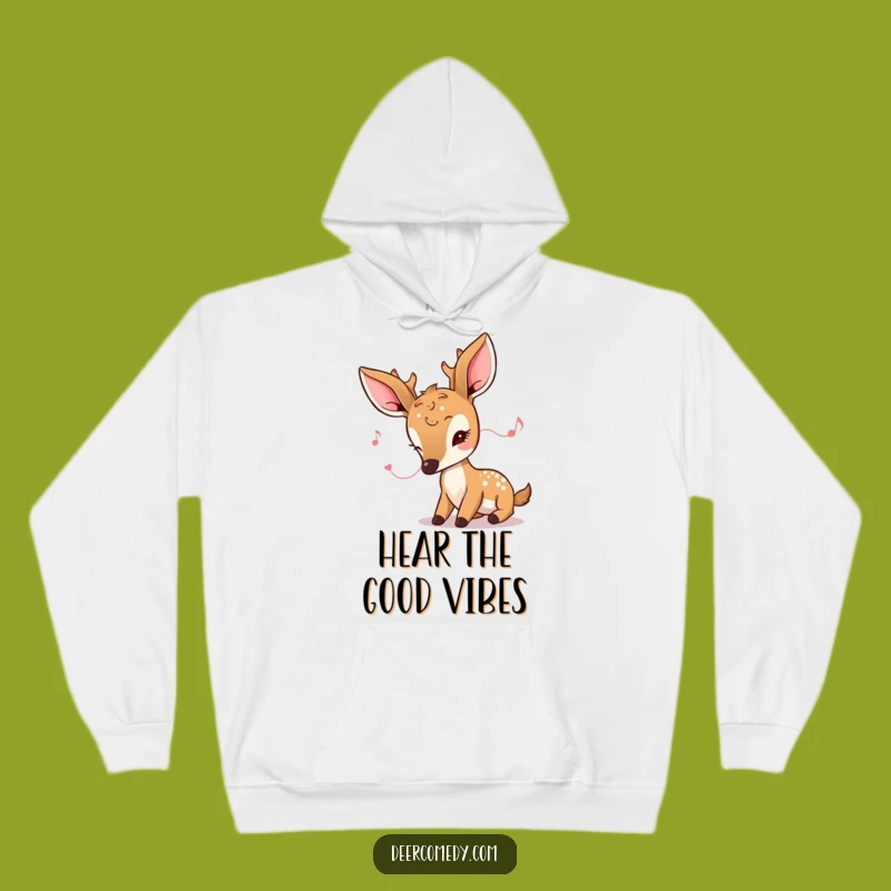 Funny Kawaii Deer Hoodie: Cozy Comfort for Gentle Listeners