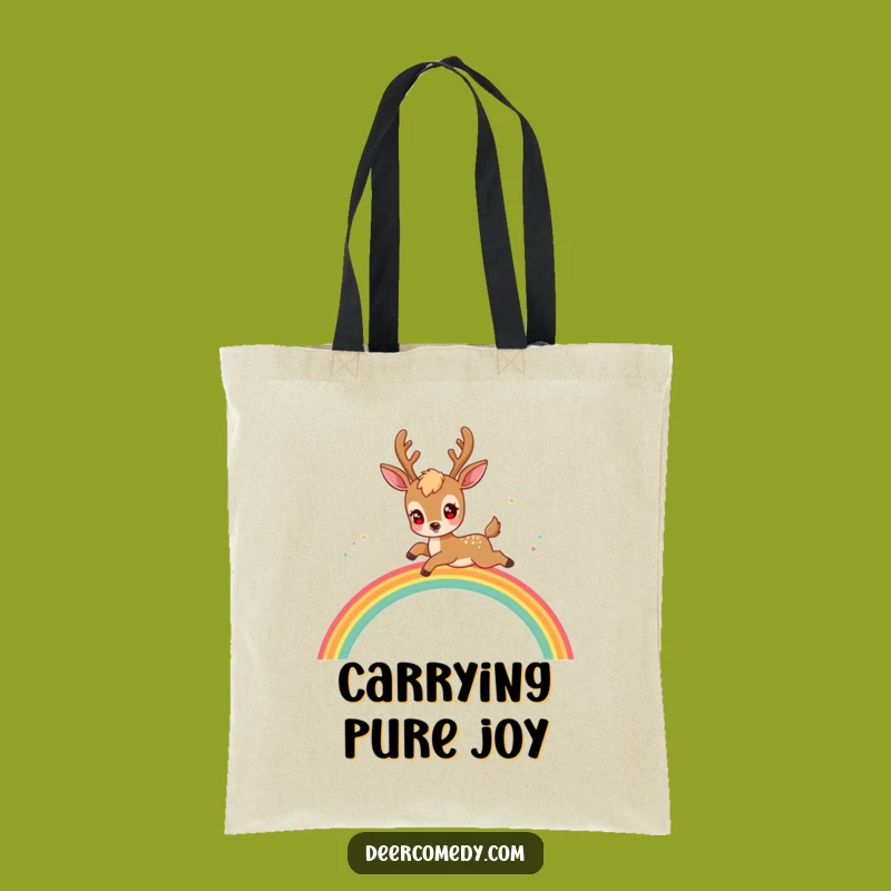 Funny Kawaii Deer Tote Bag: Carry Your Magic and Smiles Everywhere